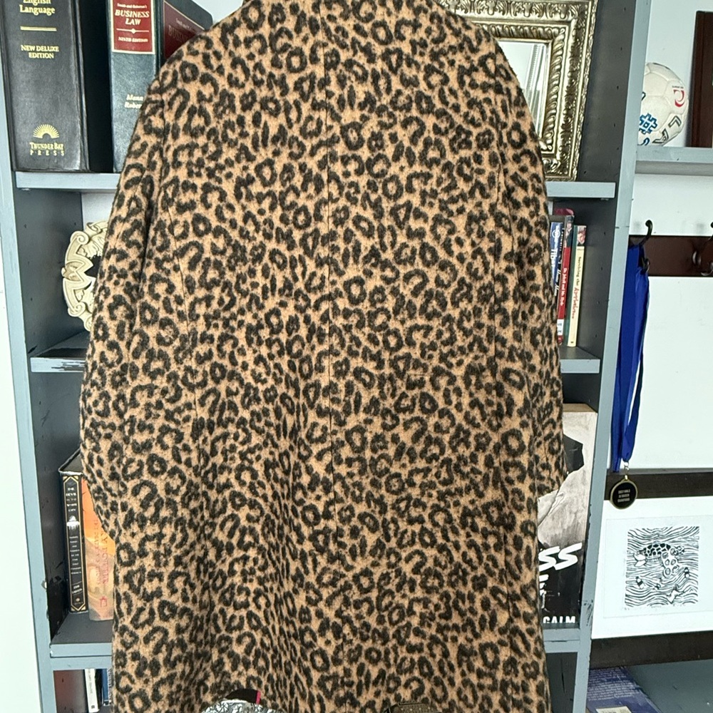 Women's Kate Spade leopard print coat - XL - Picture 2 of 7